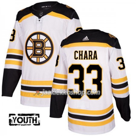 Lapsille NHL Boston Bruins Pelipaita Zdeno Chara 33 Adidas 2017-2018 Valkoinen Authentic